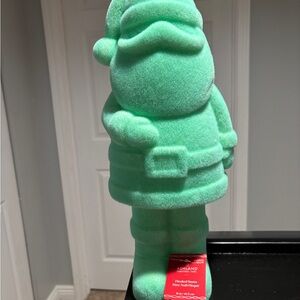 Green Santa Foam Figurine